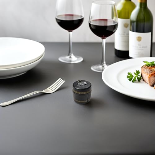 Tapa reusable a prueba de manipulaciones con combinación para vino y whisky, 3 uds 5