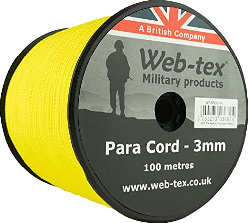 Web-tex Paracord Reel Roll 100m x 3mm