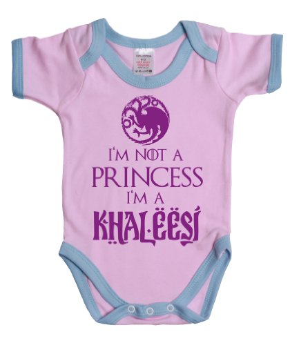 I`m Not A Princess I`m A Khaleesi Unisex Boy/Girl Baby Grow Vest ~