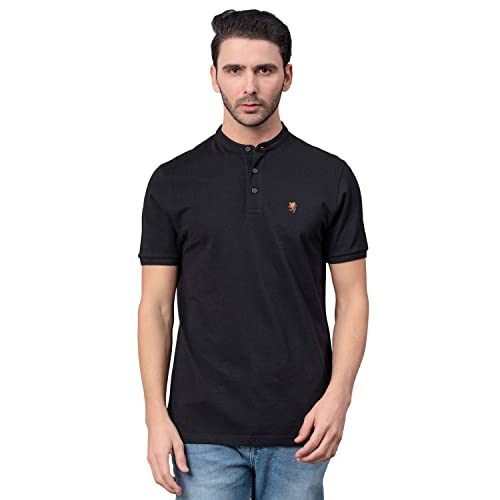 Image of Red Tape Henley Neck T-Shirt for Men | Comfortable & Breathable