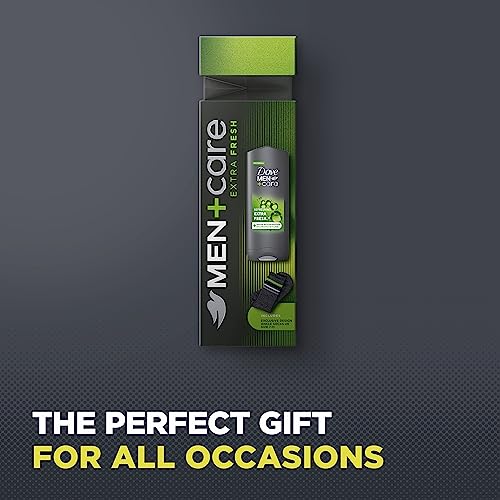 DOVE MEN + CARE Extra Fresh Body Wash & Socks Gift Set 3-in-1 hair, face & body wash and socks in a stylish box perfect gifts for him 1 piece - Image 4
