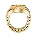 Fossil Women's Watch Ring, Quartz Stainless Steel Two-Hand Ring Watch for Women, Color: Gold