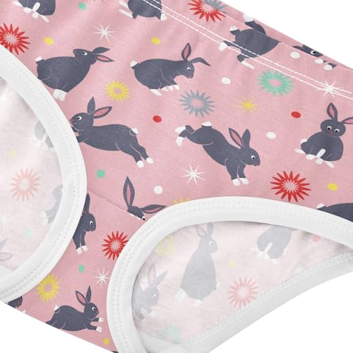 Girls' Underwear Bunny Cotton Stretch Comfort Toddler Panties4