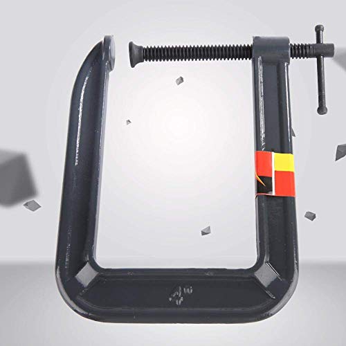 Image of Heavy Duty Deep Throat U-Clamp steel Deep Reach C-Clamp Jaw Opening DIY Carpentry Clamping Device(100,185mm)