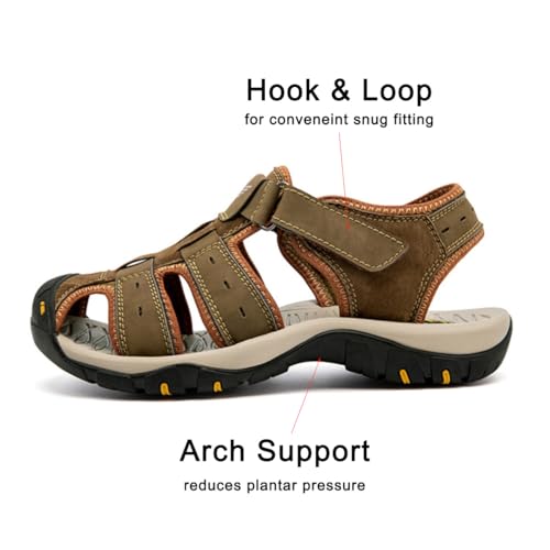 ailishabroy Men's Outdoor Sport Sandals: Hiking Footwear with High Gripping3
