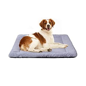 PETCIOSO Super Soft Dog Cat Crate Bed Blanket Fluffy Pet Bed All Season Machine Wash Dryer Friendly Anti Slip Pet BedsNOT for Chewer