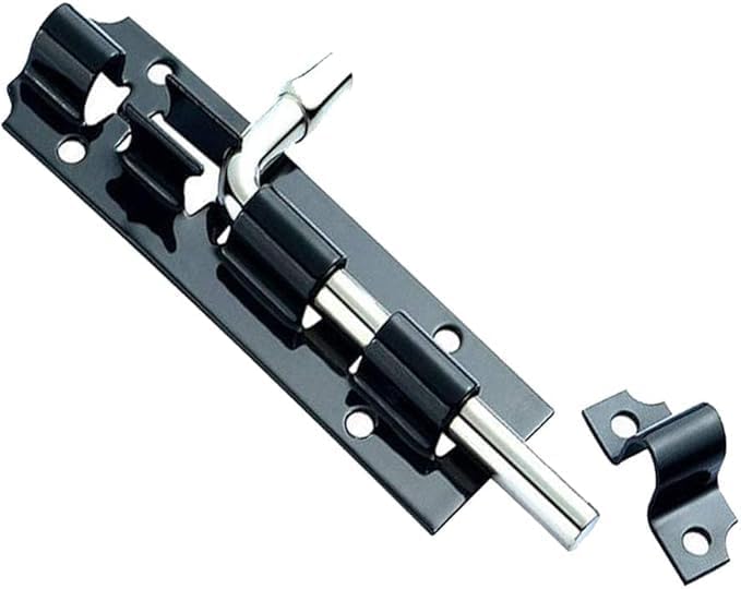 Heavy Duty Slide Bolt Iron Latch Catch for Gate Shed Door Security 4Inch 3 Pack