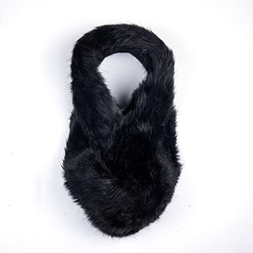 Women's Faux Fur Scarf Collar Stole Shawl Wrap for Winter Coat Accessory2