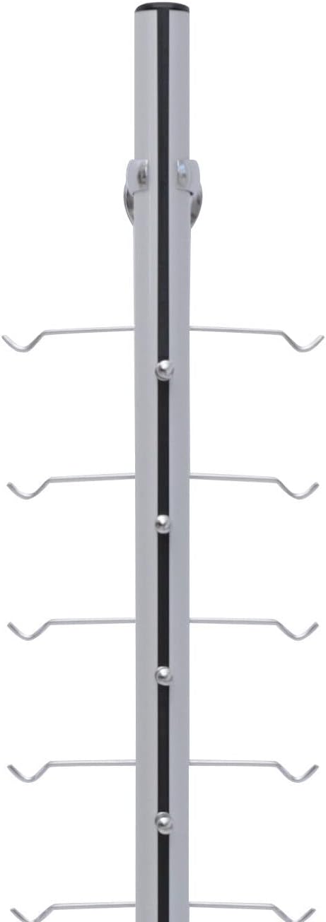 Wall Mounted Eyeglasses Sunglasses Display Rack Optical Glasses Organizer 10 pcs/set 14 Racks 122CM for Living Room, Bedroom, Entryway