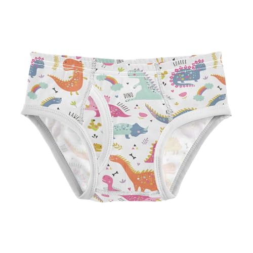Boys' Underwear Cotton Little Boys Dinosaur Briefs Soft Toddler Underwear 2T-8Y