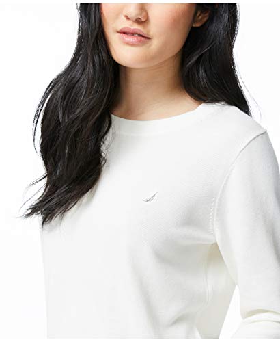 Nautica Women's Sustainably Crafted Super Soft Crew Neck Sweater4