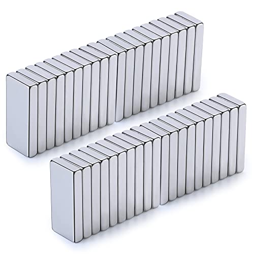 rhinocats Magnet bar, Powerful Neodymium Magnets?Powerful Permanent Rare Earth Magnet ?Small Strong Magnet for Crafts Office DIY Tool Storage 20x10x3mm - Pack of 500