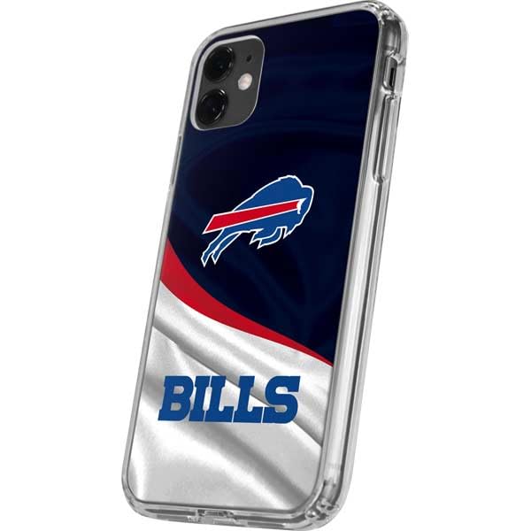 Skinit Clear Phone Case Compatible with iPhone 11 - Officially Licensed NFL Buffalo Bills Design