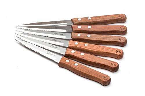 Outset Qb90 Knife Set, 0.5 X 0.75 X 9 Inches, Rosewood Steak Knives Set Of 6 #TOP7