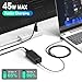 45W Charger Compatible with HP Laptop Charger, Blue Tip, Pavilion x360 11 13 15, Zbook 14u G4 G5 15u 15 G3, Notebook 15, Stream 13 11 14 AC Adapter with Power Cord