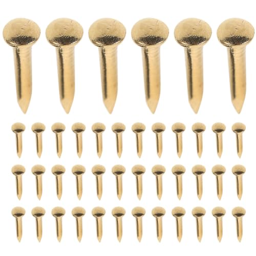 100 Piezas Clavos de Cabeza Redonda de Cobre para Muebles y Proyectos de Carpintería miniatura 1