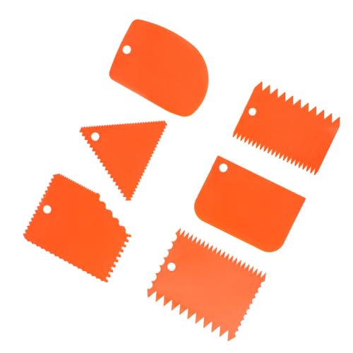 Orange Premium Plastic Clay Scraper Set, Efficient Carving Tools with Hanging Design, Suitable for Fine Handicrafts, Soft Clay Sculpture DIY