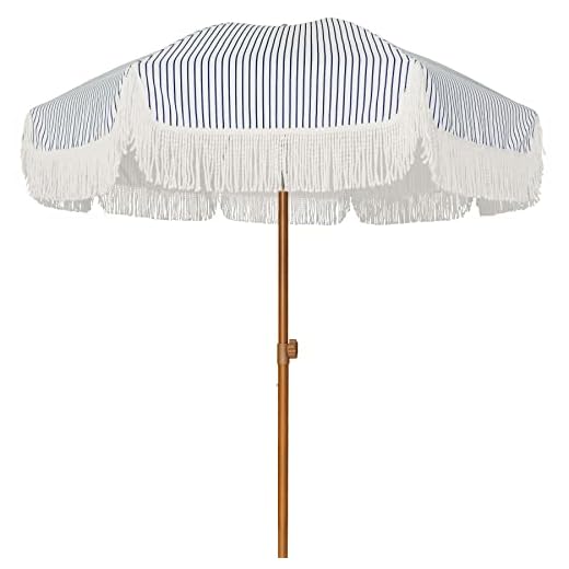 Best executive umbrella AMMSUN 7ft Patio Umbrella with Fringe