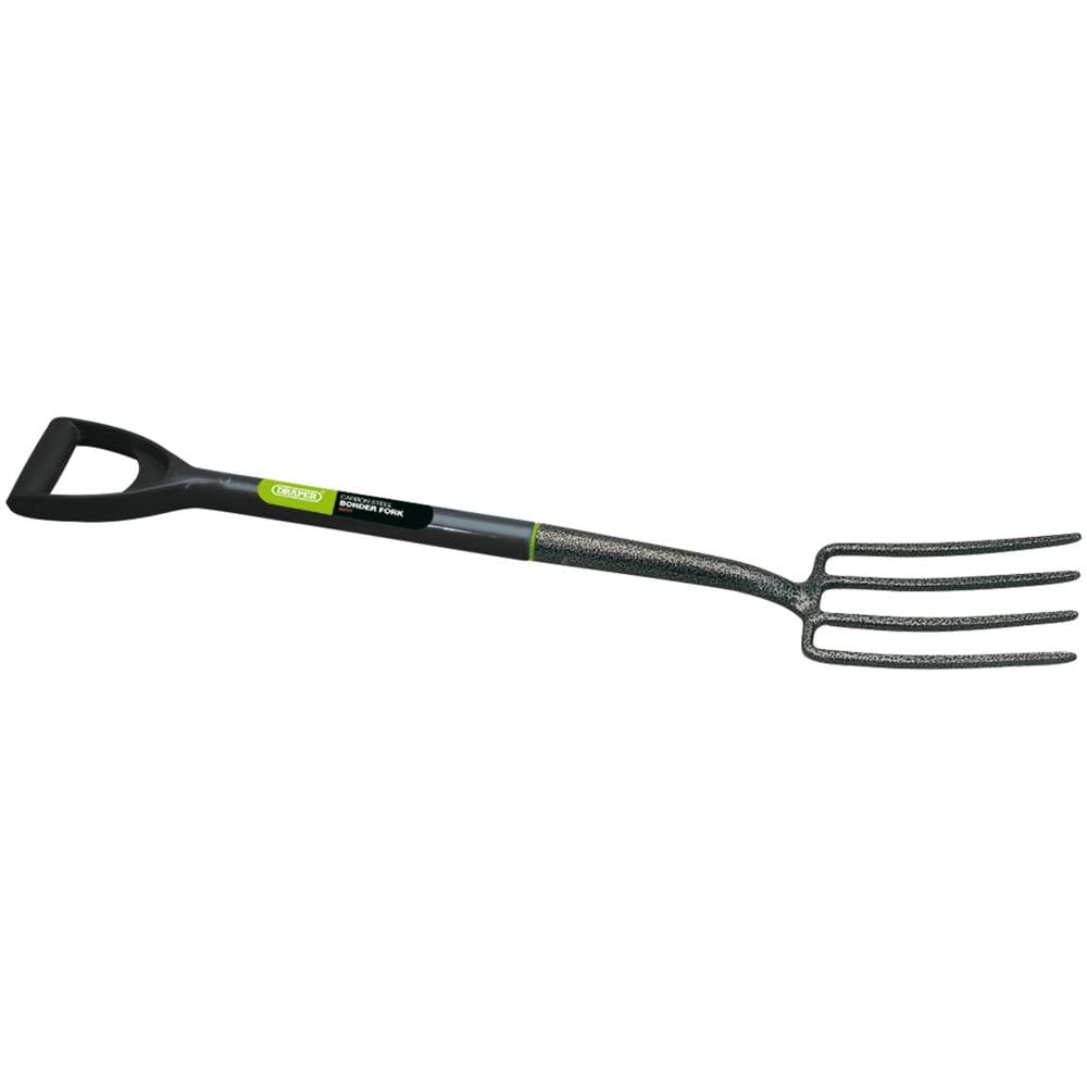 Draper Fourche de Bordure de Jardin en Acier Carbone – 88791 – Outil de Jardinage léger et Robuste