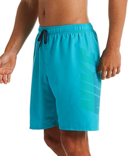 Nike Swim Men's Standard Logo Volley Short Swim Trunk, Oracle Aqua Rift, Medium #TOP2