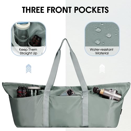 image for sportsnew Large Yoga Mat Bag with Shoes Compartment and Wet Pocket Lad