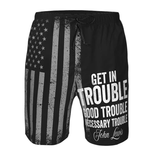 Get in Good Necessary Trouble Swimtrunks John Lewis-Protests Men's Beach Shorts