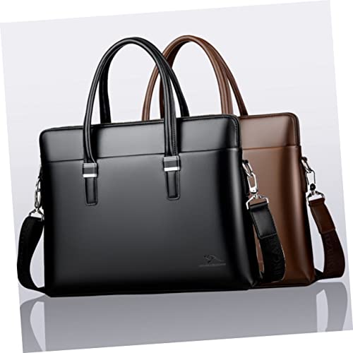 DOITOOL Shoulder Crossbody Bag for Men Cow Leather Business Bag Laptop Casual Briefcase2