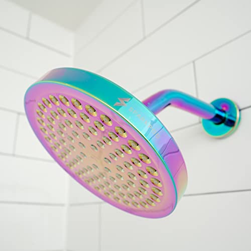 SparkPod Rain Shower Head, 6 Inch Round, Radiant Rainbow Finish - image 7