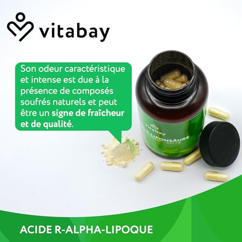 Vitabay Acide R-Alpha-Lipoïque 300 mg – 120 gélules véganes – vue 2