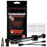Thermal Grizzly Liquid Metal Thermal Paste Conductonaut 1 Gram - Made in Germany Liquid Metal for PS5, CPU, GPU, Xbox, Game Consoles Best for Overclocking Premium Materials