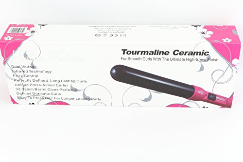 Twister Tourmaline Ceramic For Smooth Curls 32mm curling iron PINK
