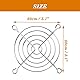 sourcing map 10er Pack Lüftergitter Metall PC Computer Kühlung Lüfter Fingerschutz (Silber 80mm x 80mm)