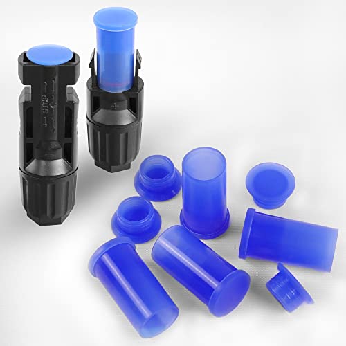 YAODHAOD Lot de 5 paires de bouchons solaires anti-poussière en silicone IP67 anti-poussière et étanche pour éviter la pollution de la prise solaire et de la prise MC4 Cover