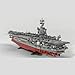 KAROYD Technic UCS USS Enterprise CVN-65 Nuclear-Powered Aircraft Carrier Building Kit, 4866Pcs+ 1/350 Scale Building Blocks Set Compatible with 10294