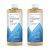 Home Health Castor Oil - 32 fl oz, Pack of 2 - Conditioning Oil for Body, Skin & Brows - Non-GMO, US