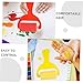 Angoily 8pcs Foam Sponge Brush Set for Children Art Toy and Painting Tools for Kids with Small Paint Brush and Roller for Craft and Wall Printing