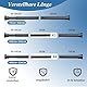 Vorhangstangen ohne Bohren 73-194cm, Duschvorhangstange Schwarze für Duschvorhang, Türvorhang, Garderobe, Badezimmer, Shower Curtain Rod