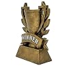 Decade Awards Personalized Winner Trophy - Engraved Champion Award with Golden Laurel Wreath for Sports, Business, Academic Achievement or Recognition - Celebrate Success - Customize Now (6 Inch)