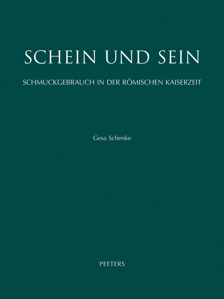 Livre Schein Und Sein Schmuckgebrauch, un ouvrage de référence pour collectionneur d'art antique