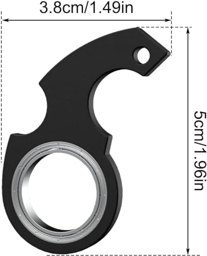 Enyolidimk Schlüsselanhänger für Fidget Spinner, für Ninja-Spinner, Schlüsselanhänger, Schlüsselspinner, Finger-Spinner, Fidget- und Finger-Dekompressionswerkzeug, Auto-Schlüsselanhänger, 2 Stück,