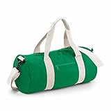 BagBase BG140KGOW Bolsa de Barril Original, Unisex Adulto, Kelly Green/Off White, Medium