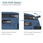 travel inspira Travel Money Belt with Slim Anti-Theft RFID Blocking Passport Holder for Travel Concealed under Clothes for Ultimate Protection of Credit Cards, Cash, Passport & Documents, Navy Blue - Image 5