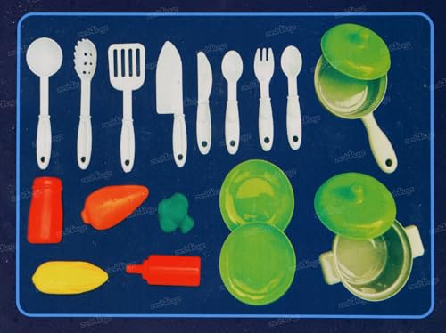 Image of Zest 4 Toyz Kitchen Set for Kids Girls Cooking Set Light and Sound Pretend Play Toys Battery Operated with Cooking Appliances 26 PCS Plastic Multicolor