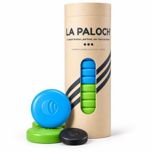 La Paloch’ palets bretons silicone bleu vert, 12 palets