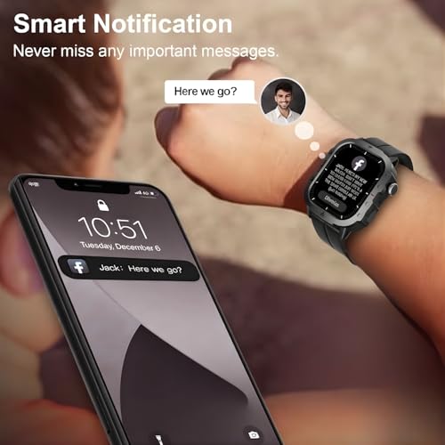 Image of inear INWATCH + 2.01 HD Smartwatch with Bluetooth Calling, Wireless Charging, 100 Hrs Battery, IPX4 Water Resistant, Fitness Tracker, Heart Rate & Sleep Monitor, Silicone Strap, Android iOS Compatible