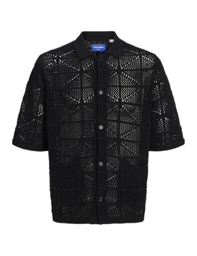 Polo tricoté au crochet JACK & JONES Jorretiro Se25 pour homme