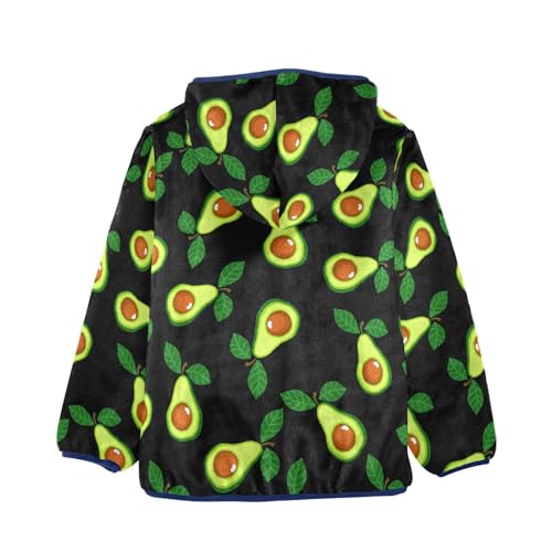 Image of Boys Fleece Jacket Hooded Autumn Winter Long Sleeve Thick Warm Outerwear;3-10 Years Kids Cute Fuzzy Jacket