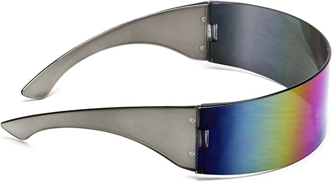 Image of Futuristic Shield Sunglasses Monoblock Cyclops 100% UV400