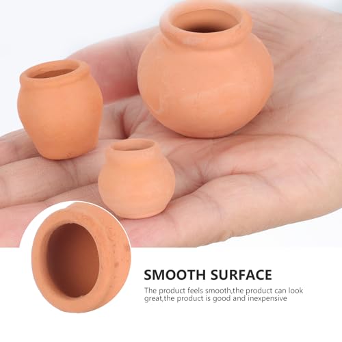 Angoily 6 Pieces Small Mini Clay Pots, Terracotta Pots, Ceramic, Sillarware, Planse, Cactus, Juice Children' for Indoor Outdoor Use - Image 4
