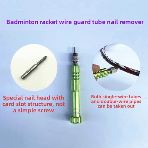 image for Alomejor Repair Tool, Badminton Grommet Remover, Aluminum Alloy Racket